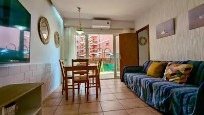 Zona de estar de EVH-109 Planta baja con terraza en el centro