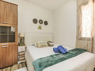 Cama o camas de una habitación en Holiday Home Nadia by Interhome
