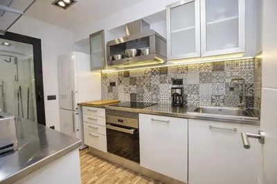 Una cocina o zona de cocina en Apartamento Pedret en Girona