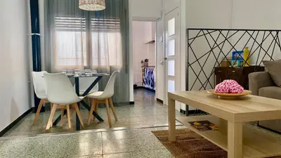 Zona de estar de Acogedor apartamento