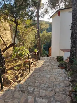 Jardín al aire libre en Apartamento con encanto en Tamariu