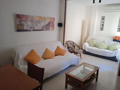 Cama o camas de una habitación en APARTAMENTO PRÓXIMO a LA PLAYA