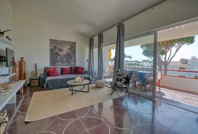 Zona de estar de Apartment with pool and tennis courts in Calella de Palafrugell