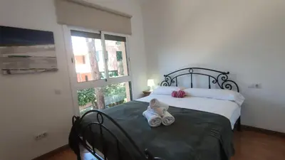 Cama o camas de una habitación en VILLAS COSETTE Villa Cami de les Penyes