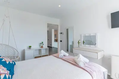Cama o camas de una habitación en Costa Brava Suites 