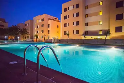 Piscina en o cerca de AL47 Spacious apartment near Fenals beach