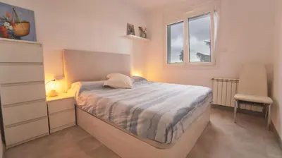 Cama o camas de una habitación en SeaHomes Vacations - Villa Serenity Cala Canyelles