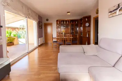 Zona de estar de Catalunya Casas Cozy beach town villa for 8 - no car necessary!