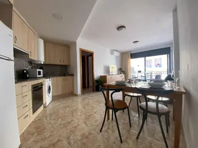 Una cocina o zona de cocina en AL48 Apartment near leisure and beach Lloret