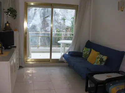 Zona de estar de ACOGEDOR APARTAMENTO con PISCINA PRÓXIMO A LA PLAYA