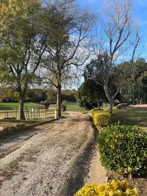 Jardín al aire libre en B&B El Ranxo
