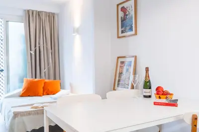 Cama o camas de una habitación en Loft privado reformado centro Girona 3min AVE