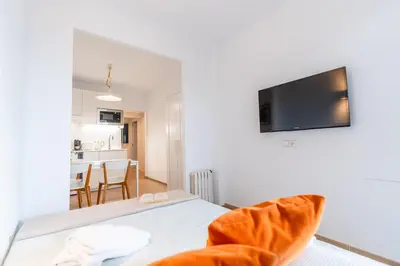 Una cocina o zona de cocina en Loft privado reformado centro Girona 3min AVE