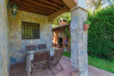 Jardín al aire libre en Villa Cal Roig