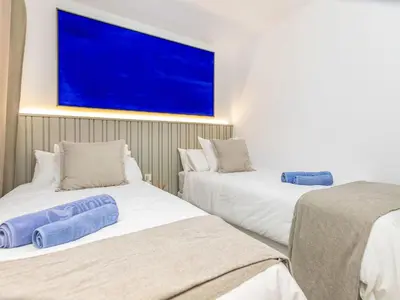 Cama o camas de una habitación en Apartment Llafranc Beach by Interhome