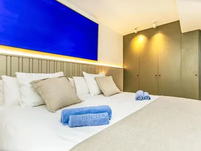 Cama o camas de una habitación en Apartment Llafranc Beach by Interhome