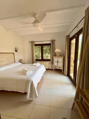 Cama o camas de una habitación en Villa Costa Brava
