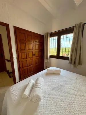 Cama o camas de una habitación en Villa Costa Brava