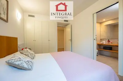 Cama o camas de una habitación en El Coralí Apartament Palamós