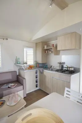 Una cocina o zona de cocina en Camping Victoria