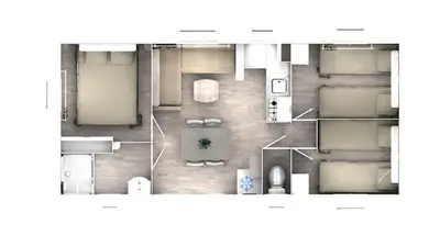 Un baño de Camping Victoria