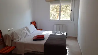 Cama o camas de una habitación en Playa en Costa Brava, Catalunya, con piscina