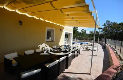 Un balcón o terraza de Costa Brava Holidays Villa Yuca, Sea views, Pool