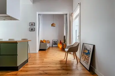 Zona de estar de Super-stylish 19th century apartment