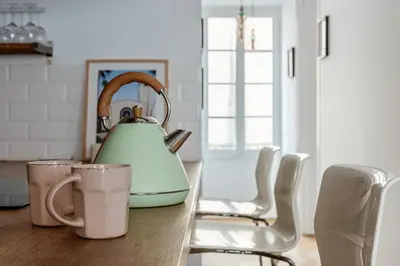 Zona de estar de Super-stylish 19th century apartment