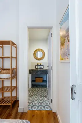 Cama o camas de una habitación en Super-stylish 19th century apartment