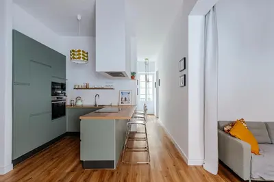 Una cocina o zona de cocina en Super-stylish 19th century apartment