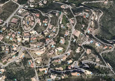 El barrio de los alrededores o un barrio cerca de esta villa