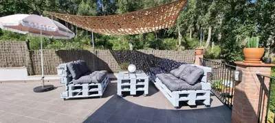 Jardín al aire libre en La casita