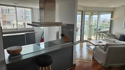 Una cocina o zona de cocina en Penthouse in Platja d Aro Front Sea with Parking