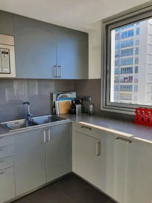 Una cocina o zona de cocina en Penthouse in Platja d Aro Front Sea with Parking