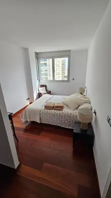 Cama o camas de una habitación en Penthouse in Platja d Aro Front Sea with Parking