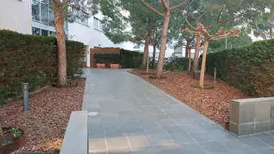 Jardín al aire libre en Penthouse in Platja d Aro Front Sea with Parking