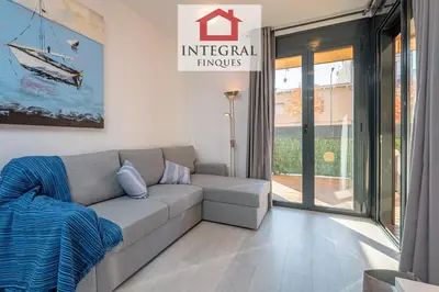 Zona de estar de Blue Lagoone Apartment Palamós