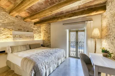 Cama o camas de una habitación en Apartamento Puntanals