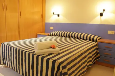 Cama o camas de una habitación en Apartaments Tamariu