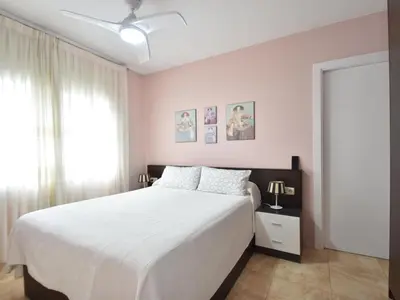 Cama o camas de una habitación en Flores
