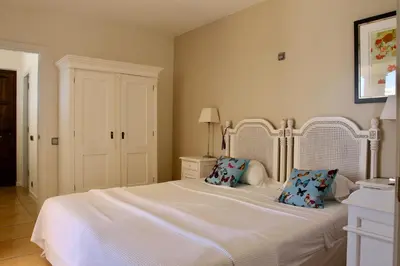 Cama o camas de una habitación en Villa Mediterranea