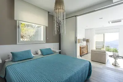 Cama o camas de una habitación en Villa Pacifica