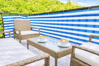 Zona de estar de Penthouse - Balcony - Private Beach - Private Pool