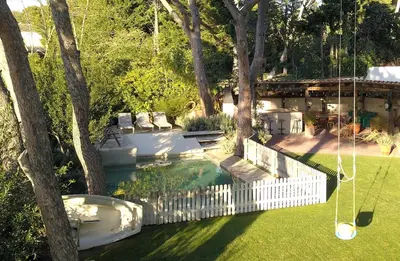 Jardín al aire libre en Villa Canadell con Parking Piscina y Barbacoa