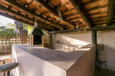 Plano de Villa Canadell con Parking Piscina y Barbacoa