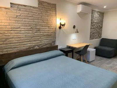 Zona de estar de Hostal Milana Girona