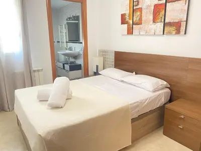 Cama o camas de una habitación en Reconnectar Blanes Montserrat