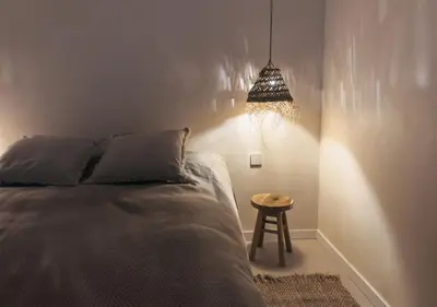 Cama o camas de una habitación en Begur Salty House Sa Tuna