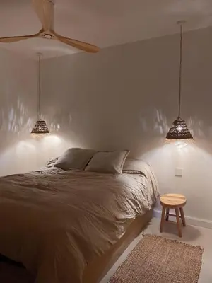 Cama o camas de una habitación en Begur Salty House Sa Tuna